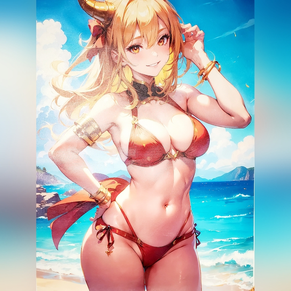 Yoimiya Anime Heavy-duty Canvas Poster